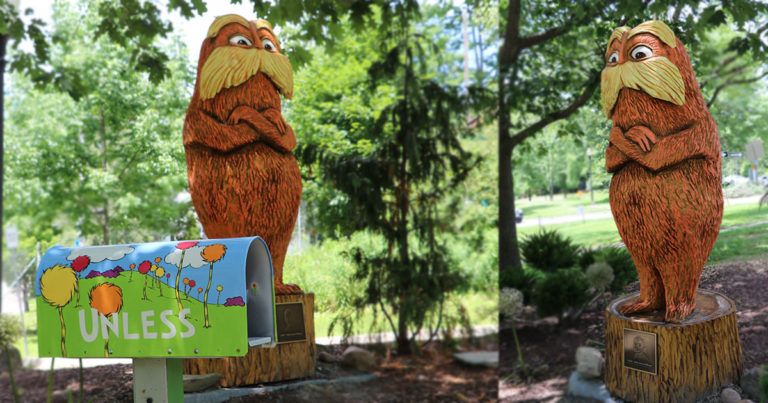 The Lorax in the Story Garden