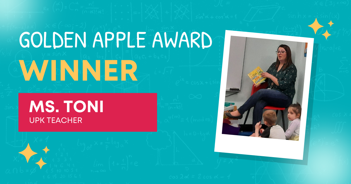 Ms. Toni Receives Golden Apple Award!
