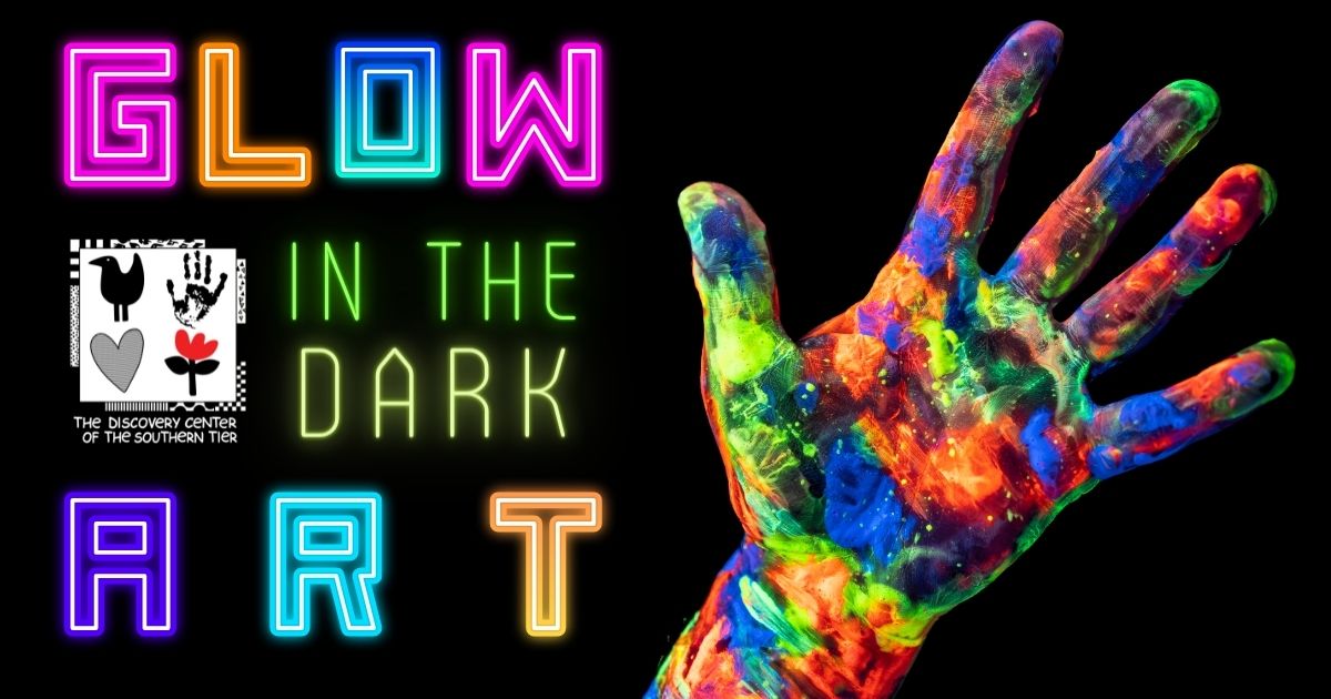 First Friday Glow in the Dark Art at The Discovery Center