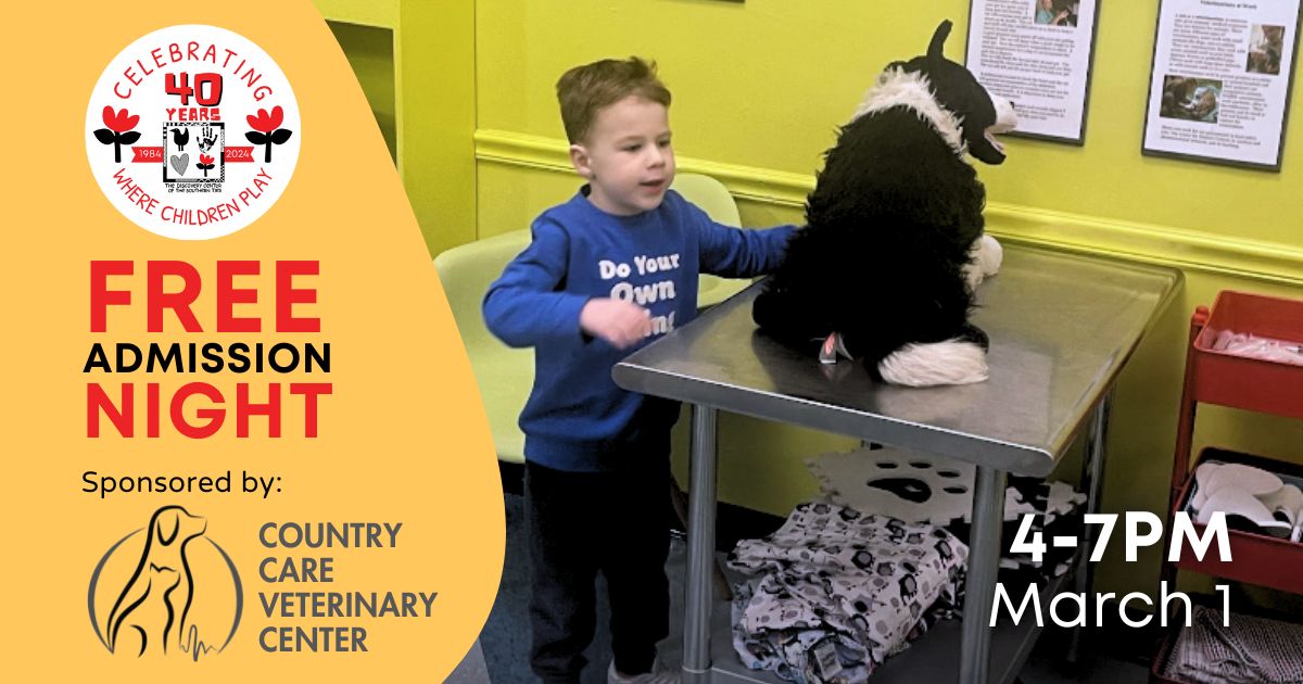 free admission night discovery center march