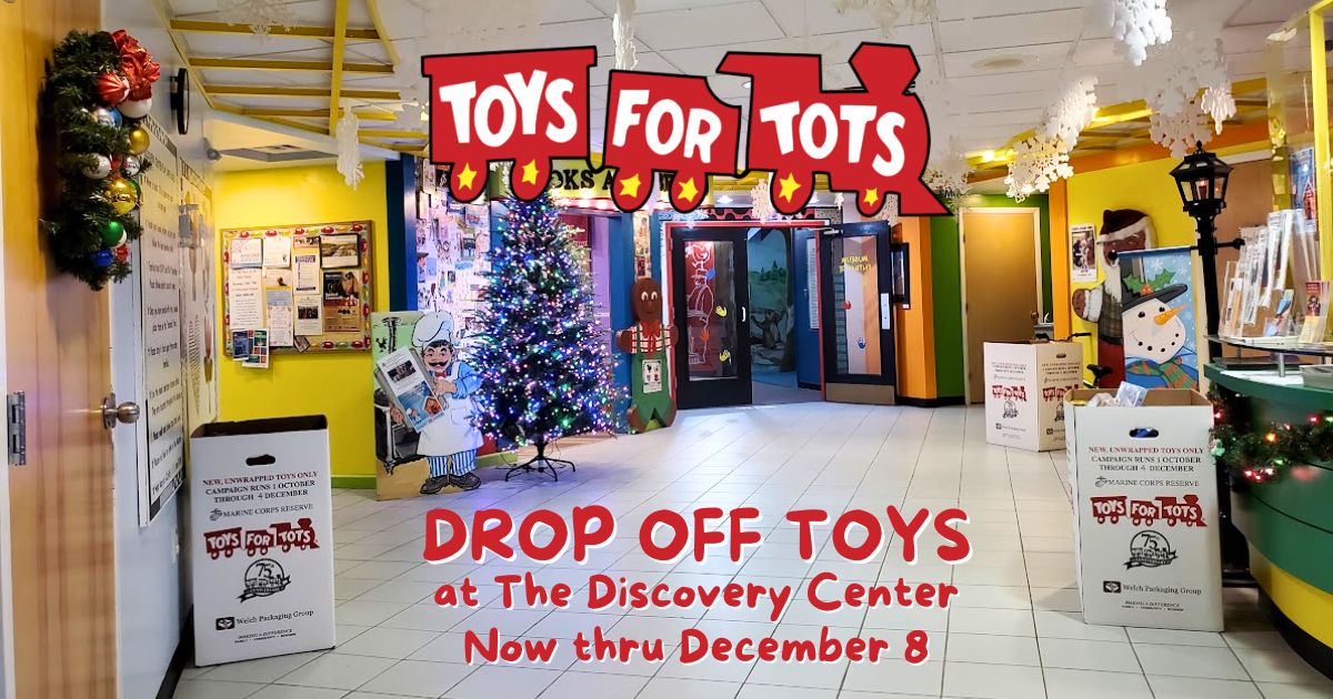 The Discovery Center is proud to partner with Binghamton USMC Toys for Tots to spread holiday cheer to local children in need.